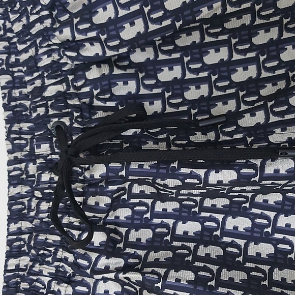 Christian Dior Monogram Lined Shorts Drawstring/Elastic Waist Size 8 - Picture 3 of 8